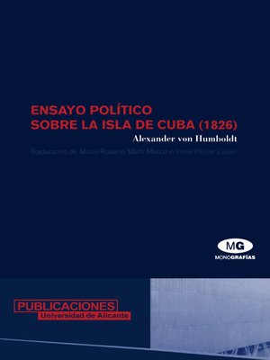 cover image of Ensayo político sobre la isla de Cuba (1826)
